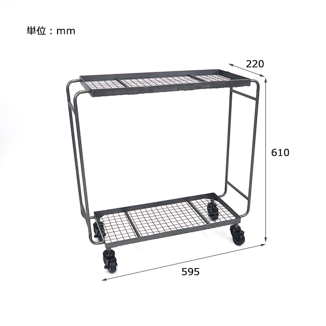 IRON WAGON with HEAVY DUTY BASKET LONG / アイアンワゴン ウィズ