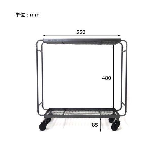 IRON WAGON with HEAVY DUTY BASKET LONG / アイアンワゴン ウィズ