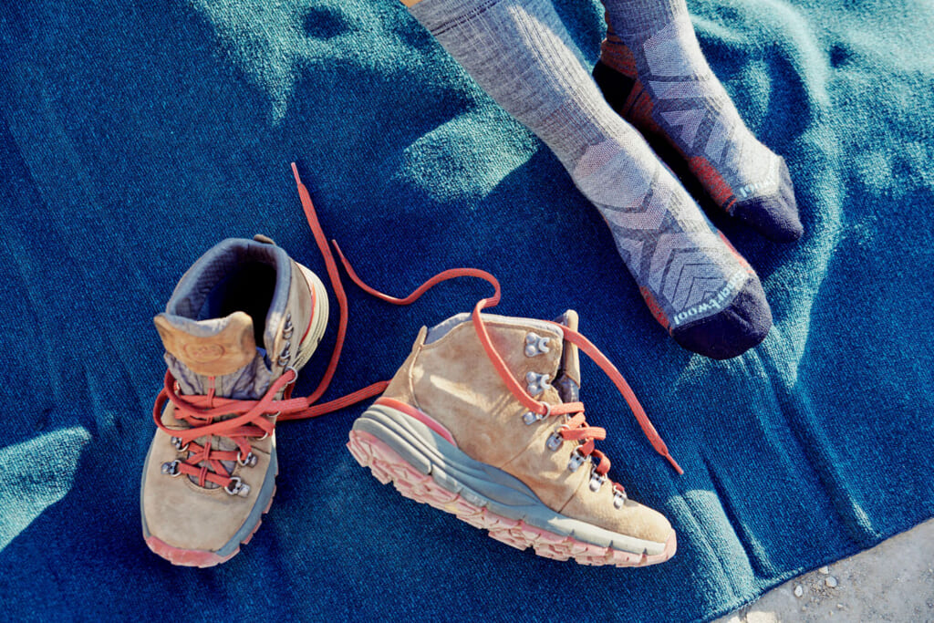 メリノウール靴下とスカルパ登山靴23.5〜24.0ジャンル - 登山用品