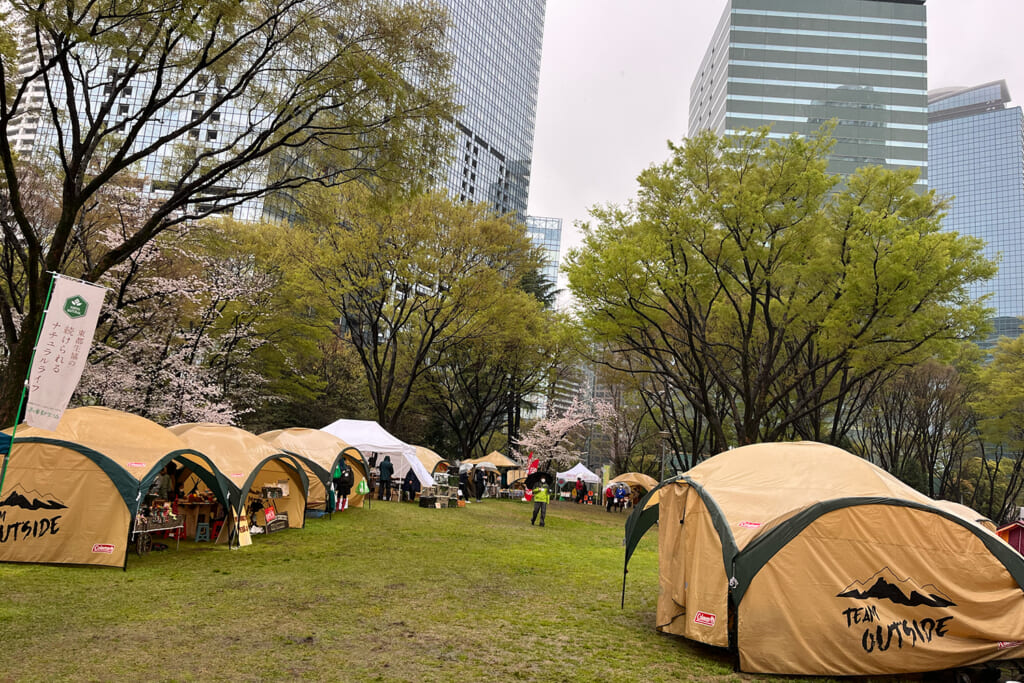 雨模様のなか開催されたTokyo outside Festival