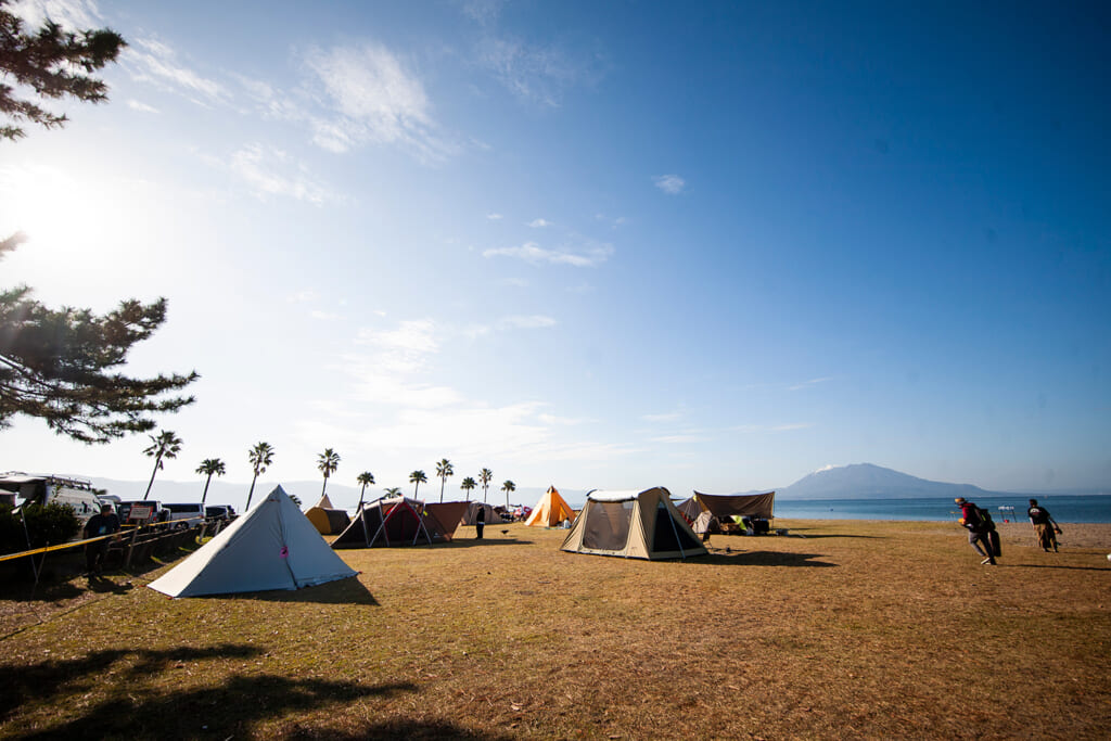 WALK INN FES! 2023が開催される霧島市国分キャンプ海水浴場霧島市国分キャンプ海水浴場