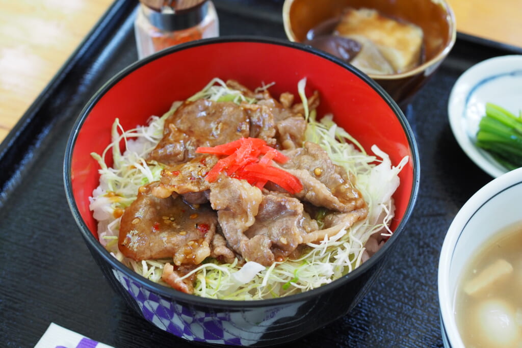 山形村短角牛の焼肉丼