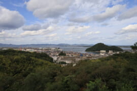 社日山登山コースからの中海と十神山