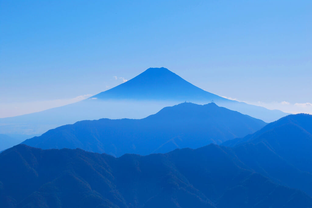 滝子山檜平の富士眺望
