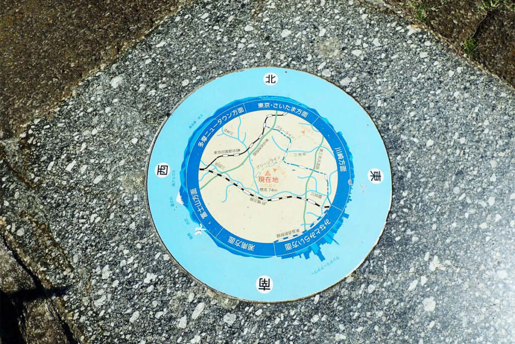 川和富士の方位盤