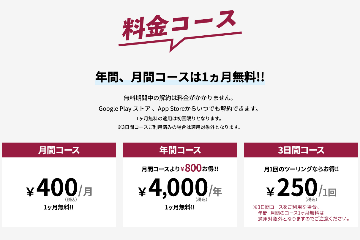 パイオニアの「MOTTO GO」価格プラン