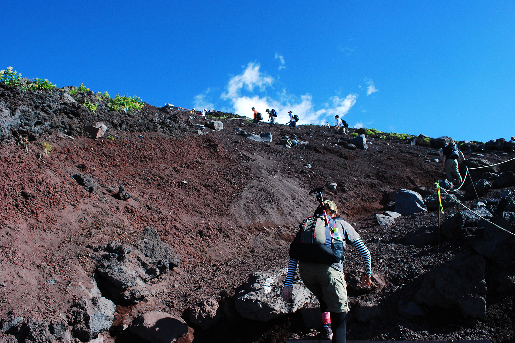 富士宮ルートの富士登山道