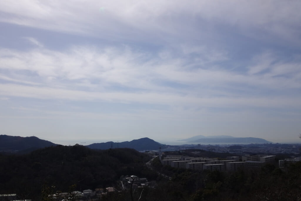 鵯越霊園から明石海峡方面