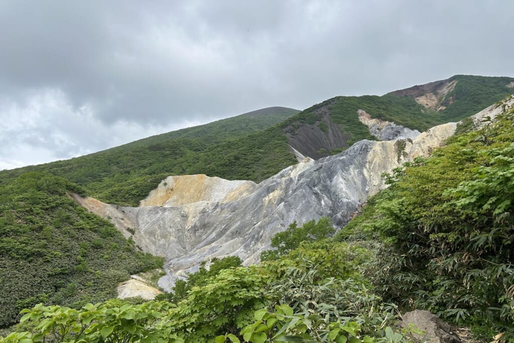 火山噴出物のエリア