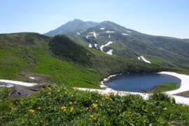 鳥海山の麓の鶴間池