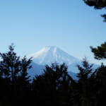 九鬼山の山頂から望む富士山