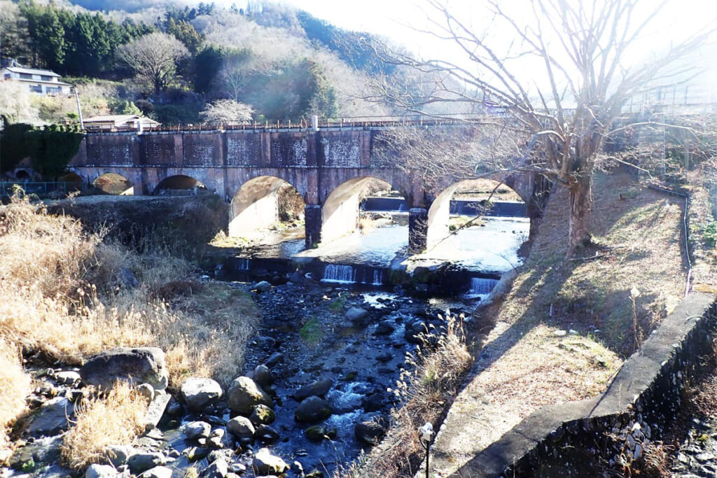 駒橋発電所の落合水路橋