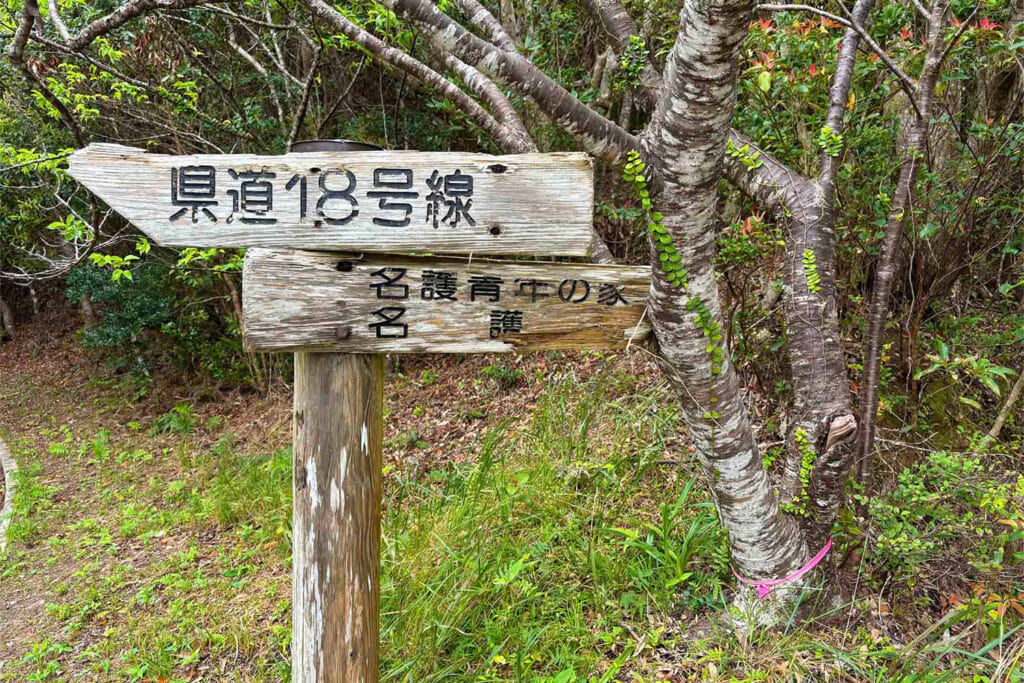 県道18号線の標識