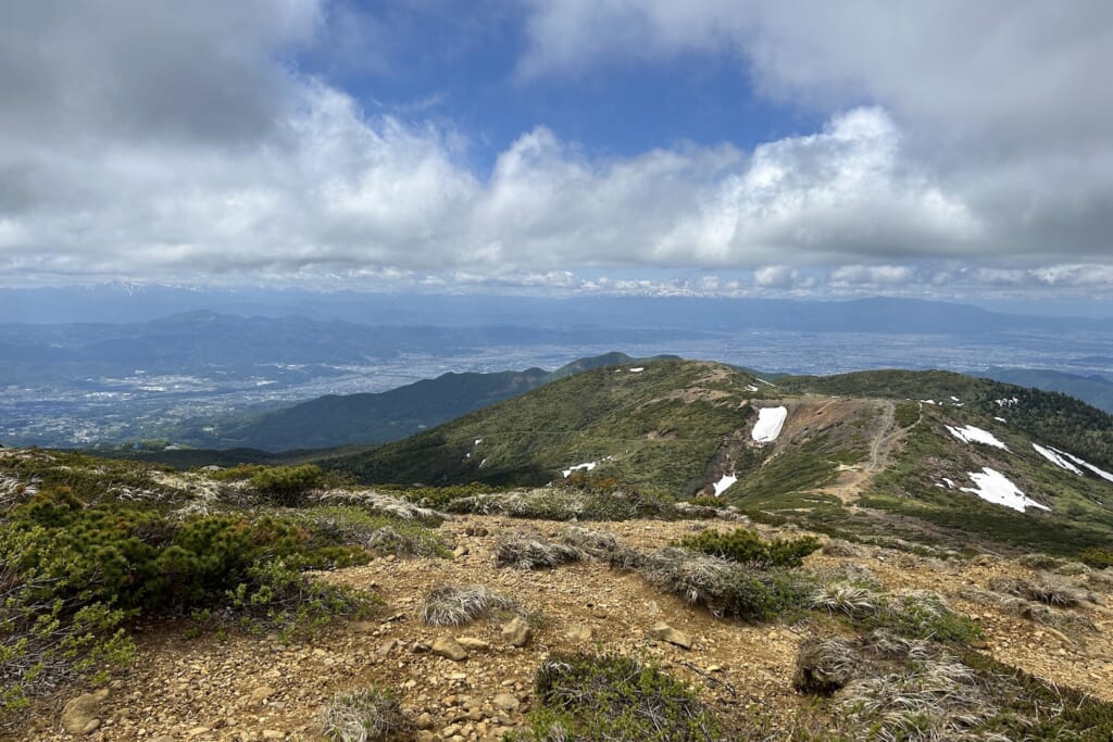 熊野岳からの北側の眺望