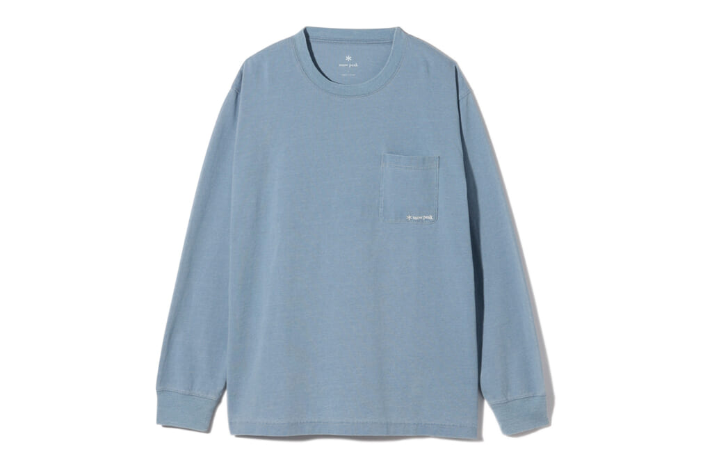 店舗限定TシャツのSP Indigo Dyed Pocket Long Sleeve T-Shirt