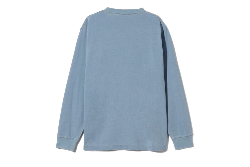 店舗限定TシャツのSP Indigo Dyed Pocket Long Sleeve T-Shirt