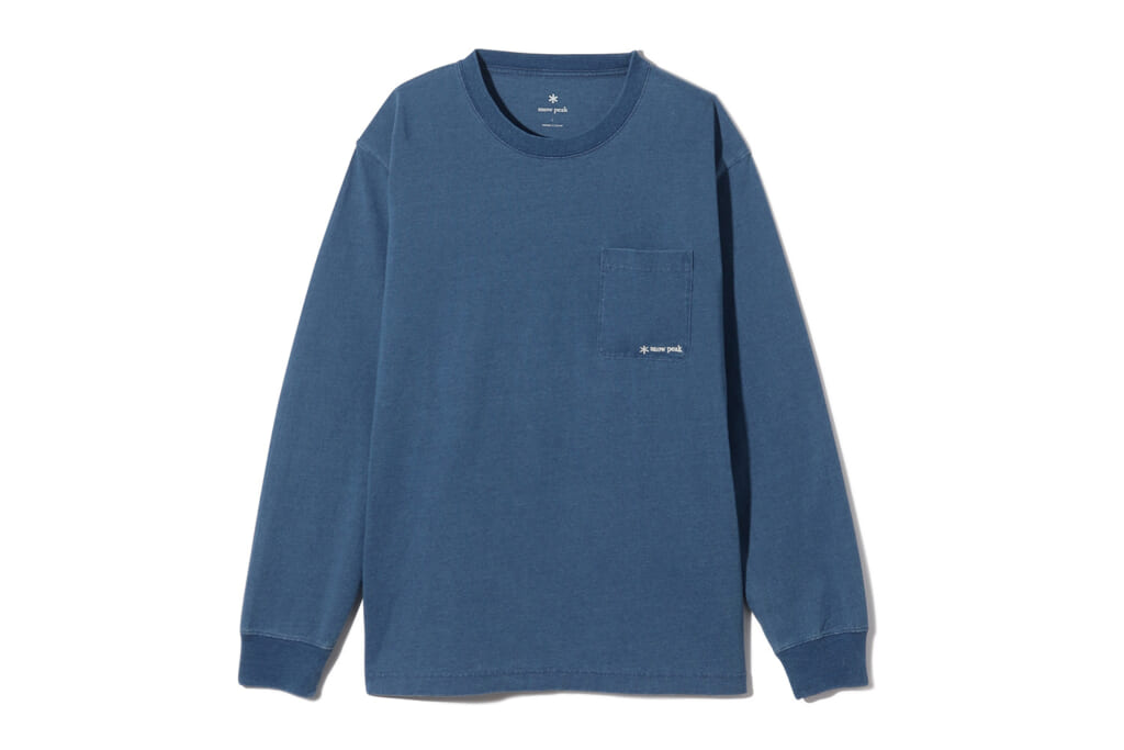 店舗限定TシャツのSP Indigo Dyed Pocket Long Sleeve T-Shirt