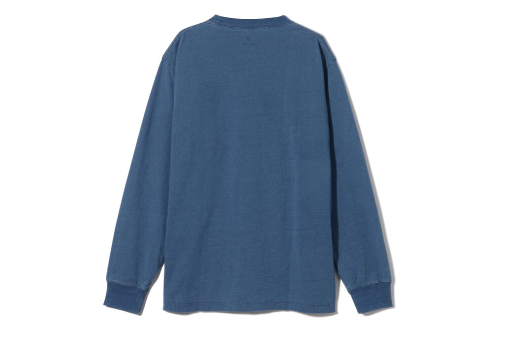 店舗限定TシャツのSP Indigo Dyed Pocket Long Sleeve T-Shirt