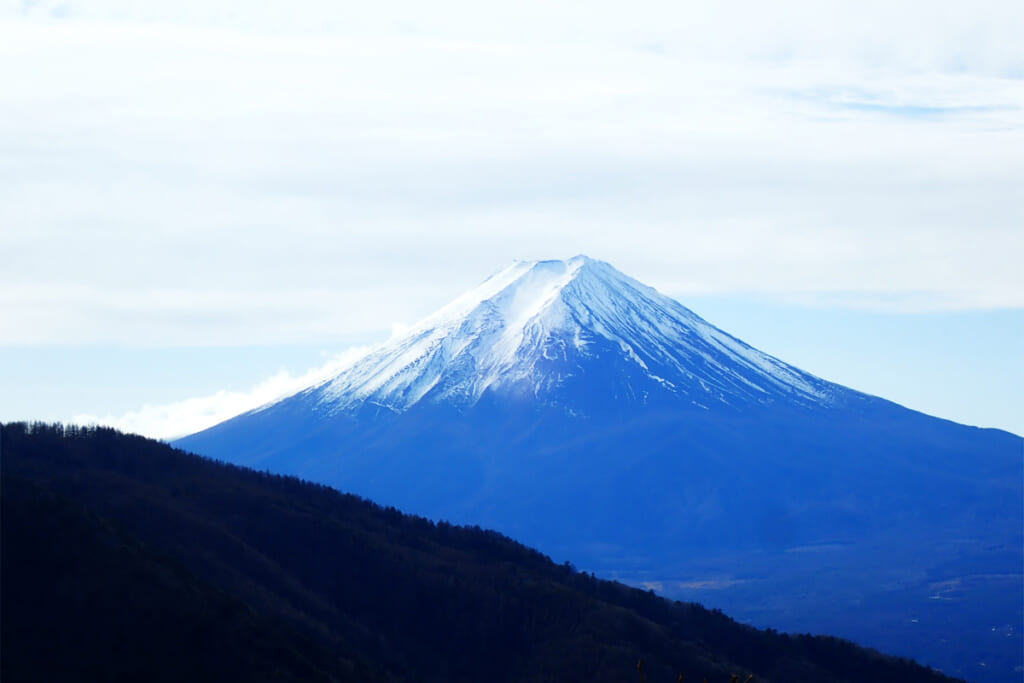 本社ケ丸の山頂から望む富士山