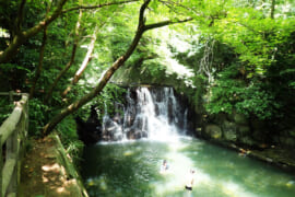 まさかりが淵市民の森の伝説の滝