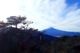 清八山の山頂から望む富士山