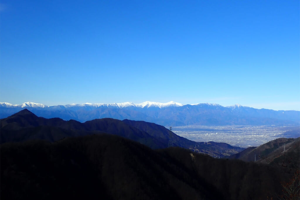 清八山から望む南アルプス