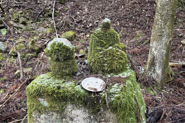 苔むした石仏