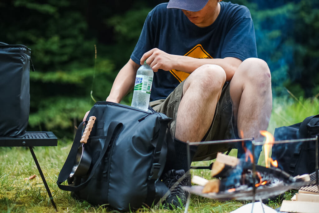 TokyoCampのタフライトクーラーの使用イメージ