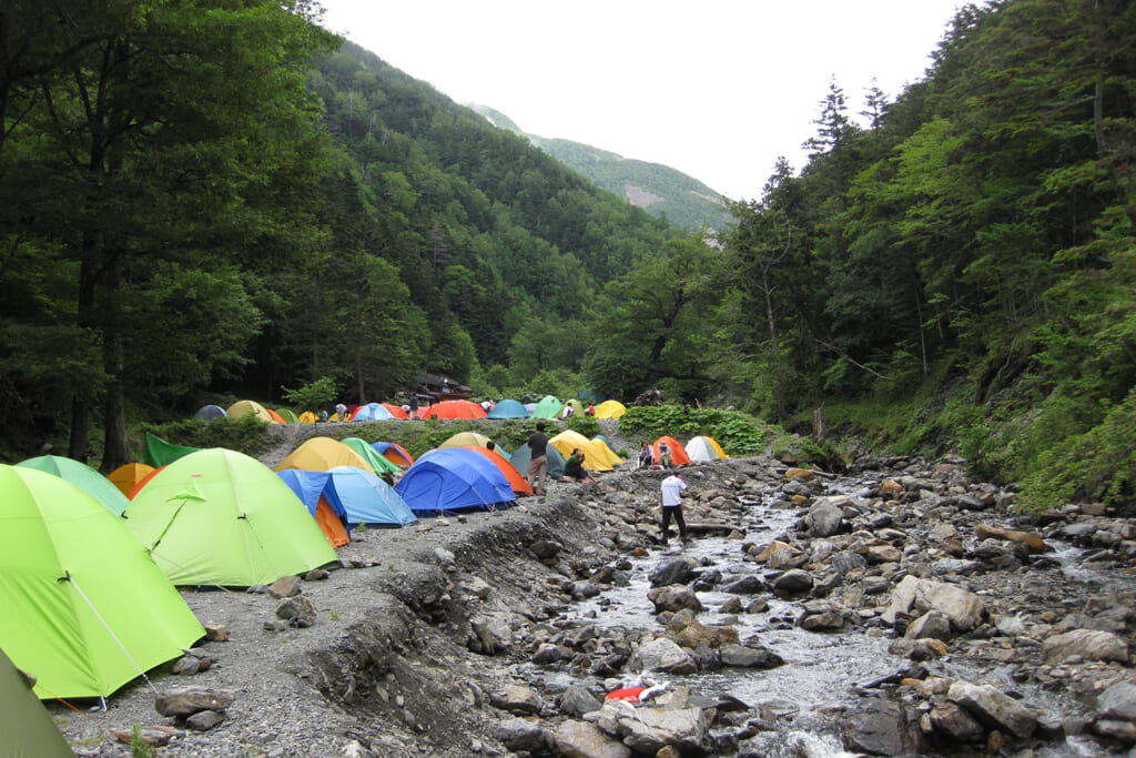 登山のテント場