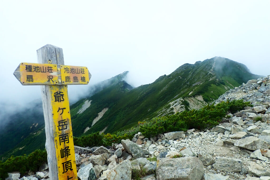 爺ヶ岳南峰の山頂