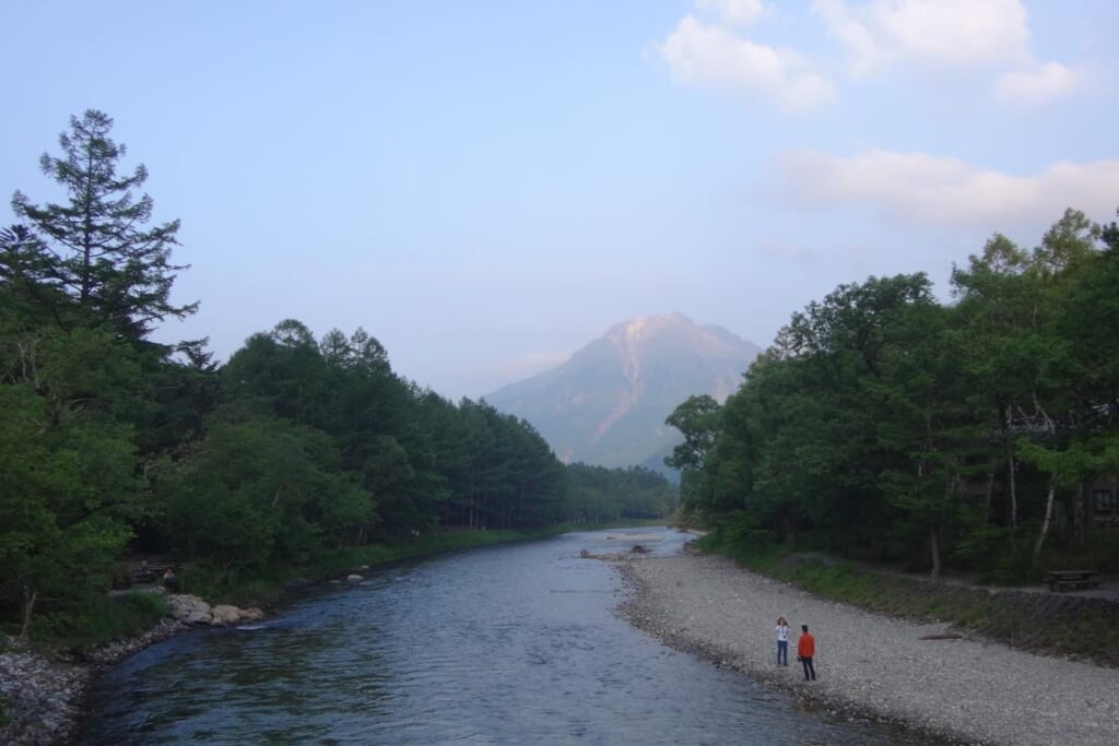 河童橋から焼岳