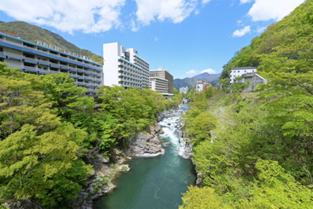 鬼怒川の温泉街