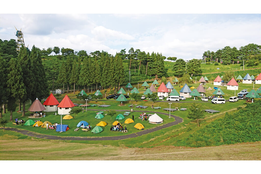 青森県三戸郡の名川チェリリン村オートキャンプ場