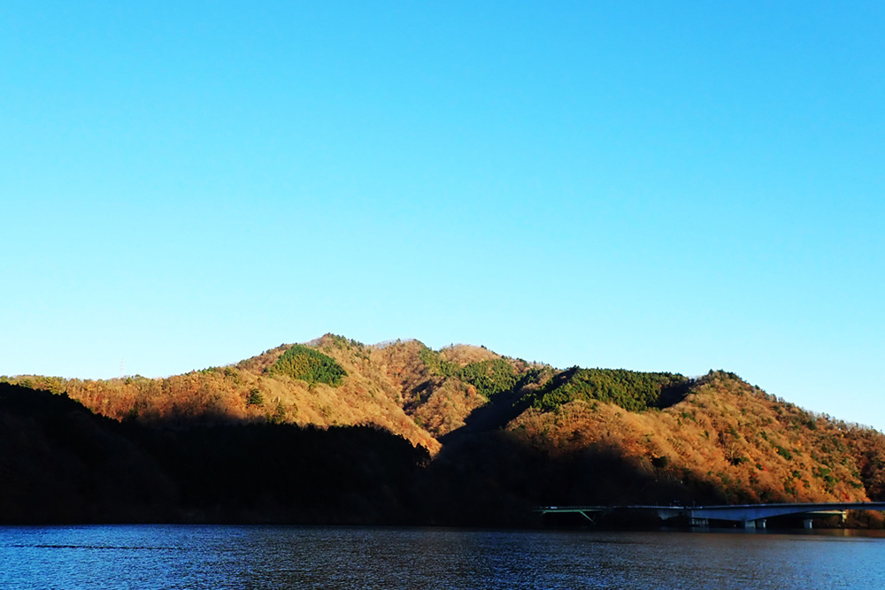 宮ヶ瀬側から望む仏果山