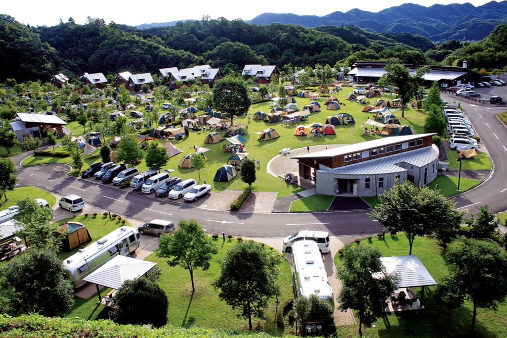 茨城県久慈郡の大子広域公園オートキャンプ場 グリンヴィラ