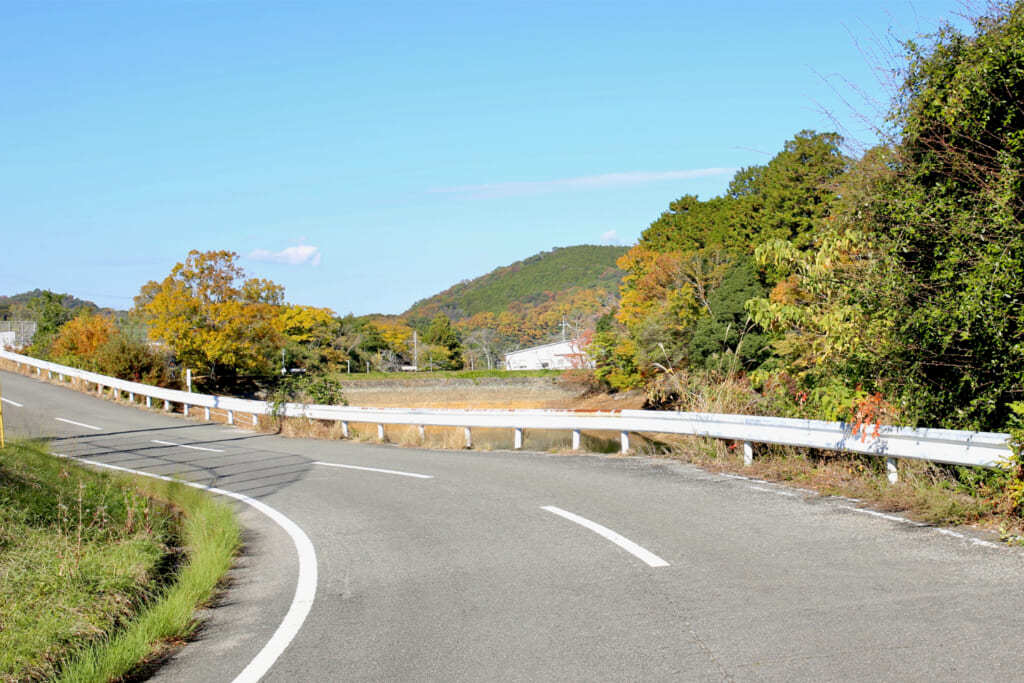 アスファルトの道