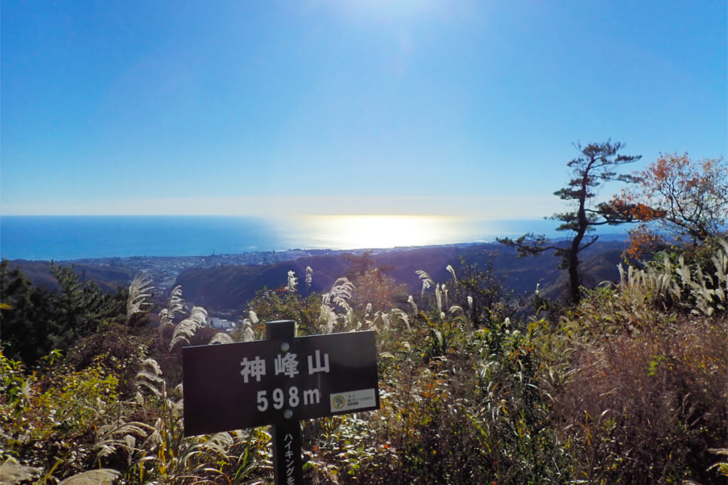 神峰神社から望む太平洋