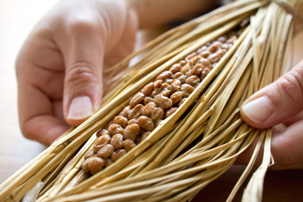 登山で行動中に食べるものとして、適しているとはいいがたい藁苞納豆