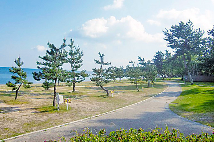 滋賀県高島市のマキノサニービーチ高木浜オートキャンプ場