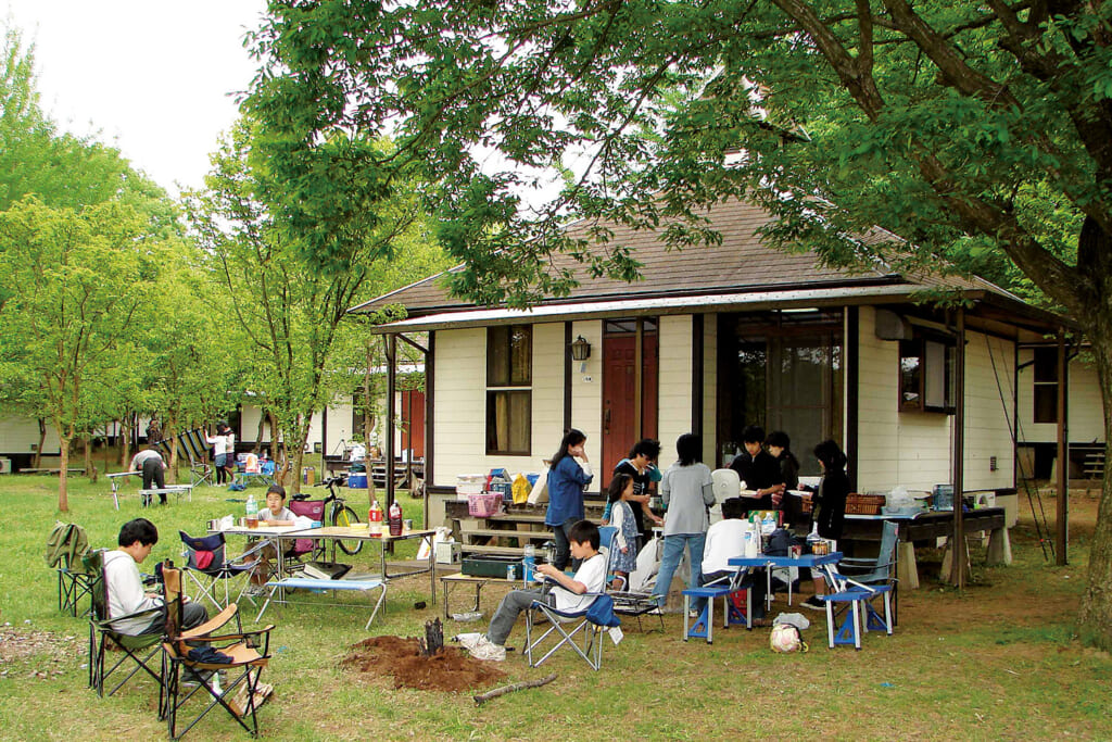 茨城県桜川市の上野沼やすらぎの里キャンプ場